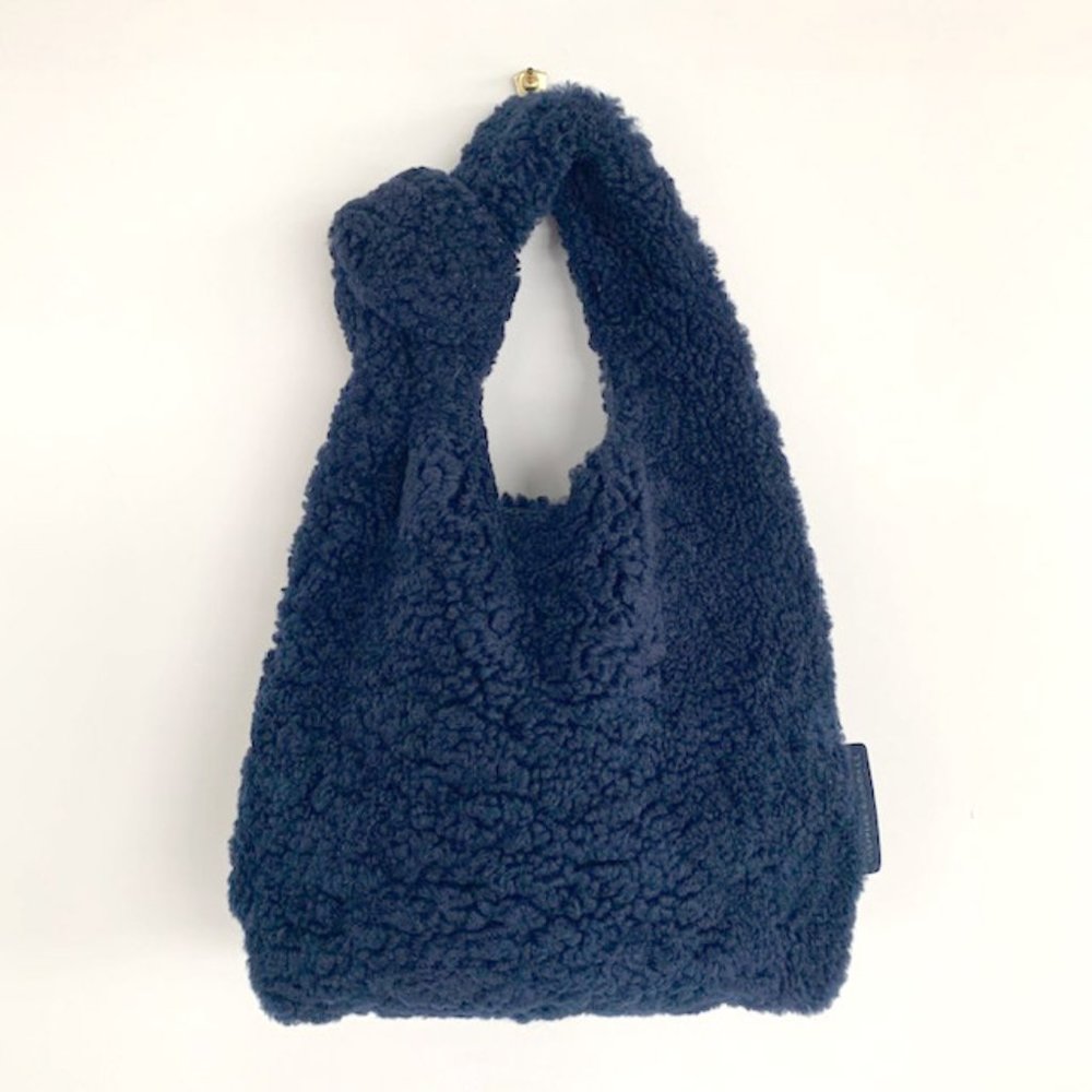 Loeffler Randall Navy Shearling hobo
